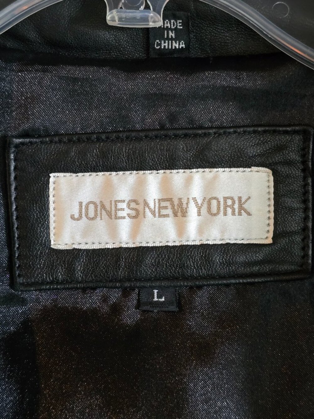 Vintage 100% Leather Black Jacket Women’s Button Front Y2K Minimalist Coat - Picture 11 of 13